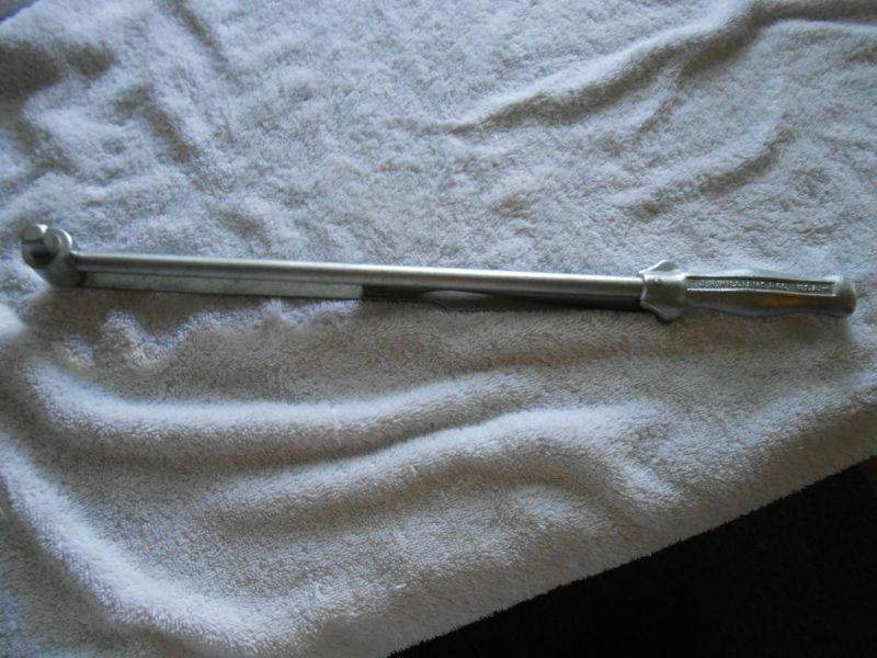 VINTAGE J.H WILLIAMS CHROME TORQUE MEASURRENCH NO.S-58 1/2
