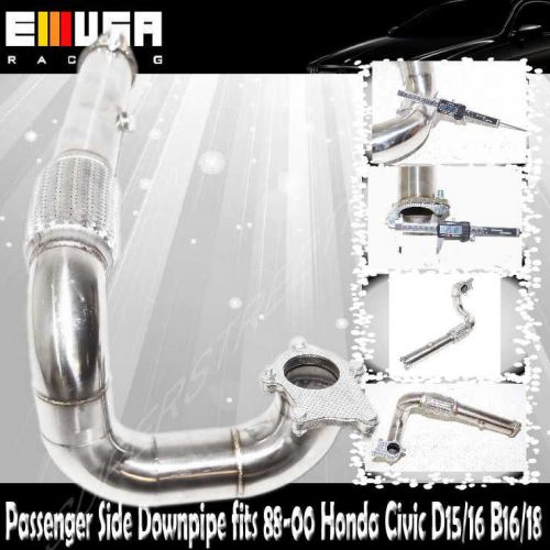 Stainless steel turbo downpipe 3&#034; for 88-00 honda civic d15/16  t3/t4 5 bolts