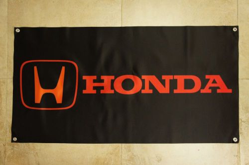 Honda moto black flag banner cb1100 cb300f nm4 ft jdm sign civic si ex type r