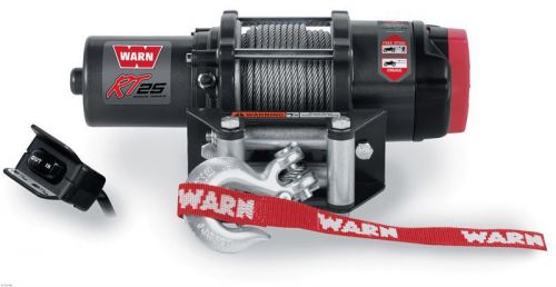 Warn 75000 rt25 atv winch 2500lbs capacity 50ft x 3/16in rope*