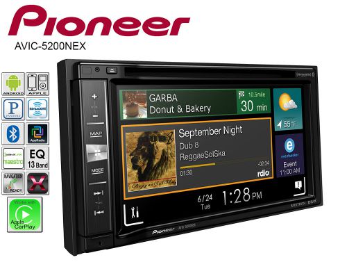 Pioneer double din dvd cd player car pandora android aux iphone usb bluetooth