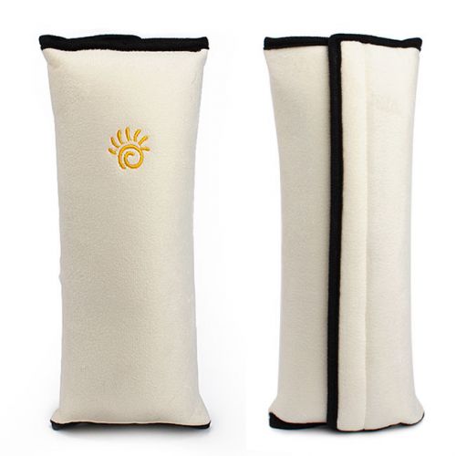Child safety seat belt beige pillow auto harness car shoulder pad cushion strap
