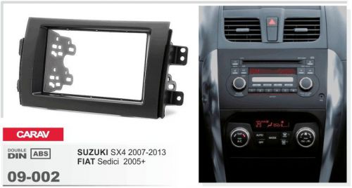 Carav 09-002 2din car radio dash kit face plate frame panel for suzuki sx4 07-13