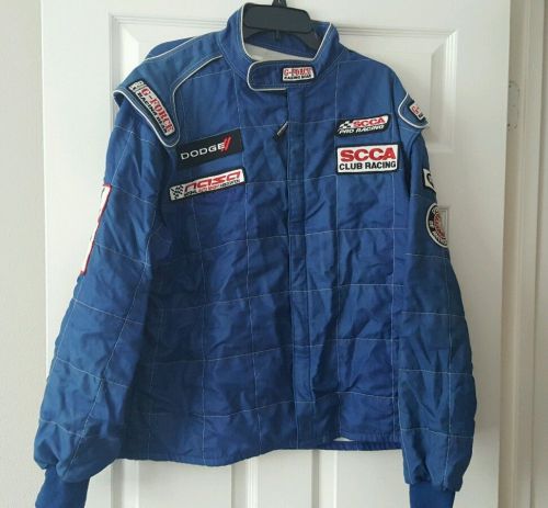 G-force - two piece - auto racing suit - blue - xlg - nomex fiber
