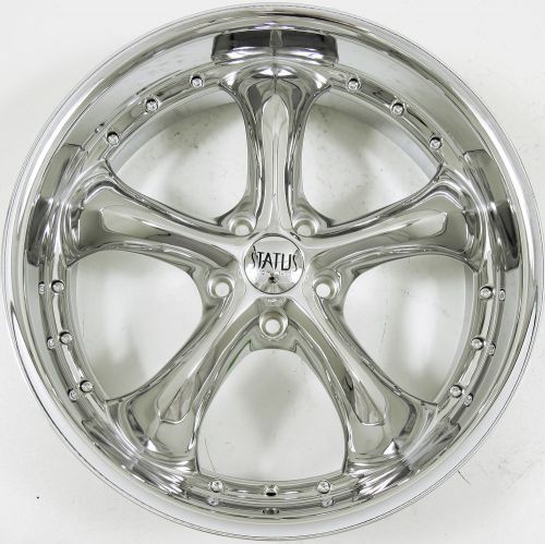 Status retro 20 x 8.5 chrome rims wheels pontiac grand prix 97-07 5h +35
