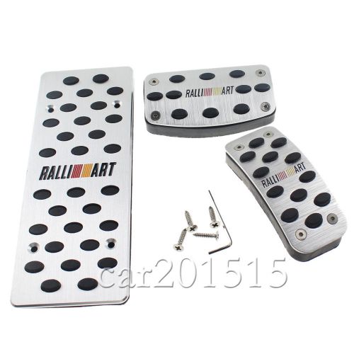 Find MT Aluminium Foot Rest RALLIART Pedals fit Mitsubishi Lancer EVO