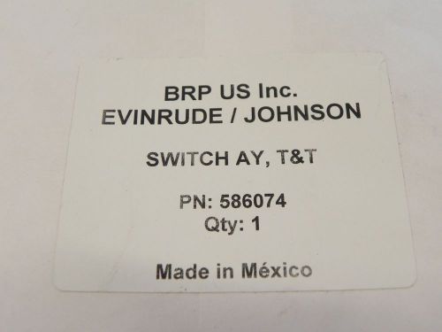 Evinrude johnson outboard trim and tilt switch assy factory oem p# 586074