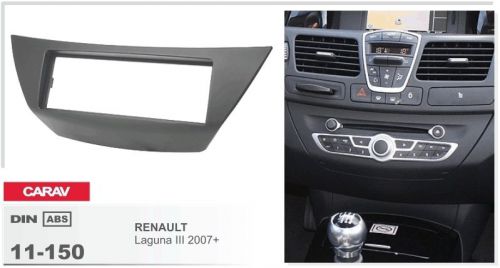 Carav 11-150 1-din car radio dash kit panel for renault laguna iii 2007+