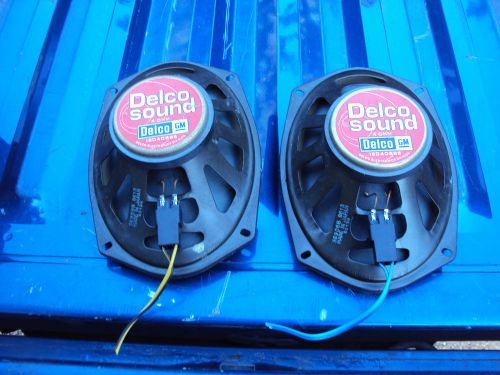 Ss chevelle z28 trans am nova 442 gto 6x9 4 ohm delco red label speaker set