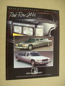 1985 cadillac s&amp;s limousine   brochures