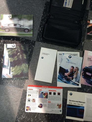 2002 bmw 325i, 330i, m3 original owners manual, supplements, radio manual, case