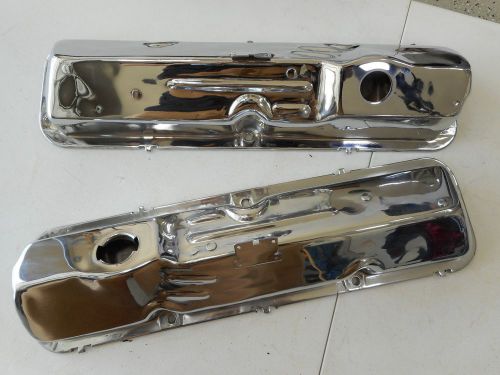 1967 68 69 mustang gt torino cyclone 390 fe bbf chrome valve covers oem