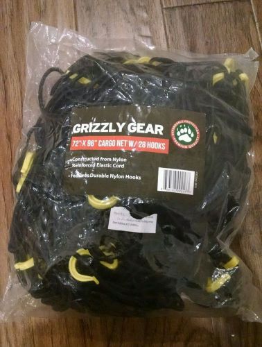Grizzly gear new cargo net with 28 durable nylon hooks large 72 x 96 free ship