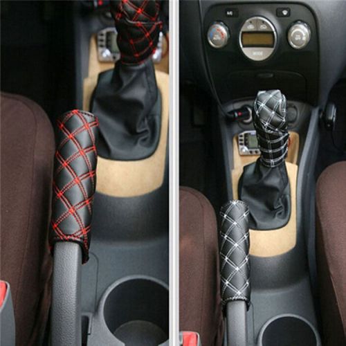 2pcs hand brake case &amp; gear shift case interior accessory practical hot sale new