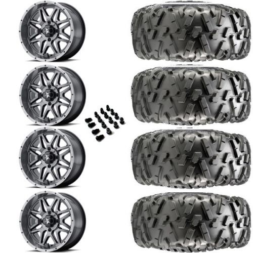 14&#034; msa m26 vibe dark tint &amp; 28&#034; maxxis bighorn 2.0 wheel and tire package