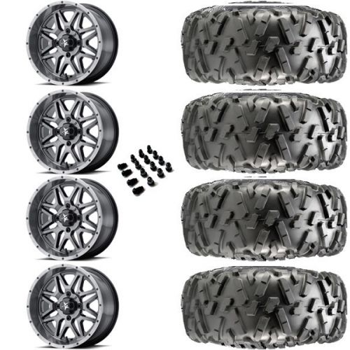 14" msa m26 vibe dark tint &amp; 28" maxxis bighorn 2.0 wheel and tire package