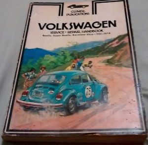 Volkswagen clymer vintage handbook manual super beetle karmann ghia 1961-1974