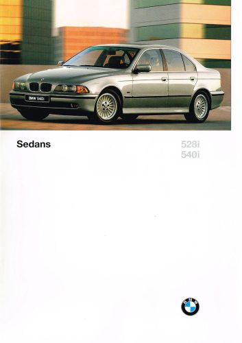 Lrg 1997 bmw 5 series sedans brochure / catalog: 528i,540i,