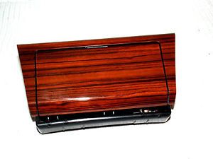 1993 mercedes-benz 300 e class zebrano wood ash tray with surround bezel oem