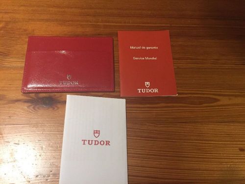 Tudor leather wallet and service manual