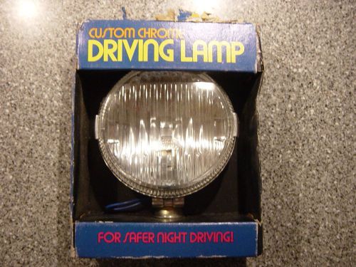Nos nib model 73 custom chrome clear driving lamp light car truck wallfrin/la-ca