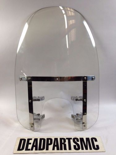 Harley fxd fxdl 49mm detachable clear windshield windscreen