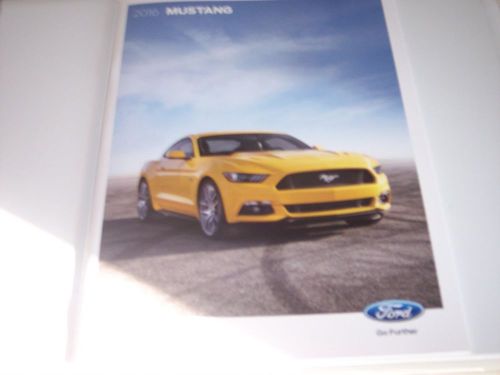 2016  ford  mustang  dealer sales brochure