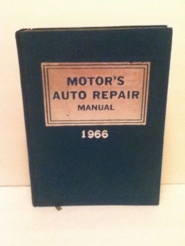 Vintage 1966 motor&#039;s auto repair manual varity of makes 29 edition 1st  printing