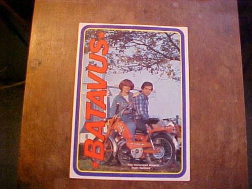 Batavus moped motorized bicycle sales brochure catalog circa 1970&#039;s