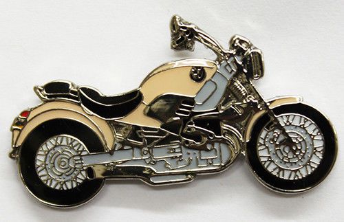 Bmw r 1200 c motorcycle enamel biker collector pin badge from fat skeleton