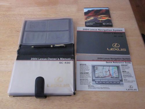 2004 lexus sc430 owner + navigation manual with case oem owners sc 430