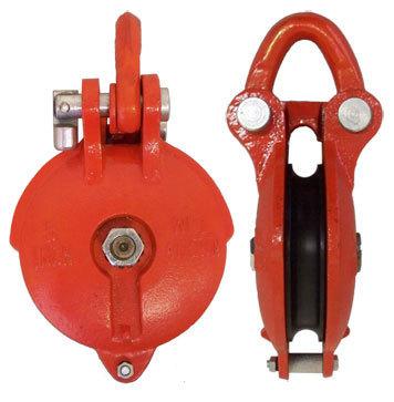 4.5 ton bail snatch block hoist rig shackle wire rope 5" pulley