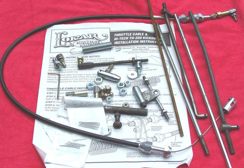 Lokar throttle cable & kickdown  aod  kit parts
