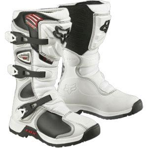 Fox racing youth comp 5 mx boots white us 1