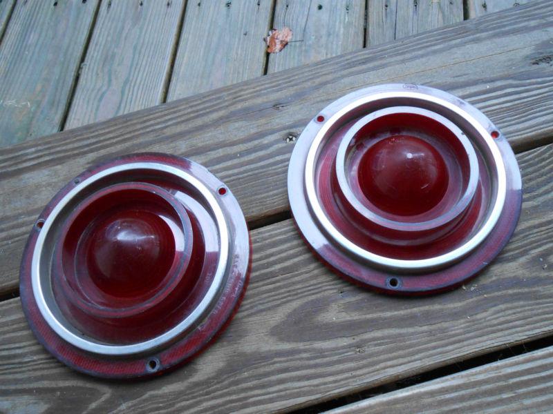 PAIR 1962 FORD TAIL LIGHT LENSES. , US $29.99, image 3