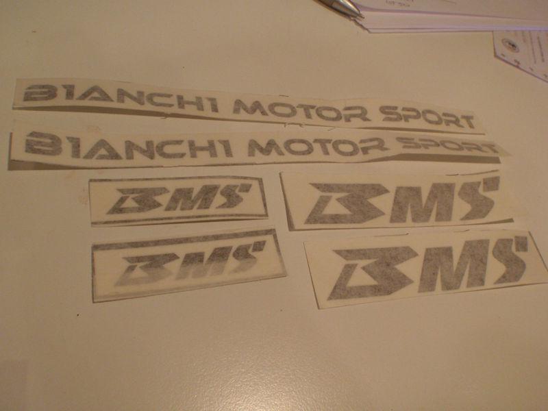 Bms minimoto pocket bike decals set black polini
