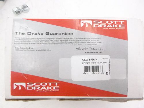 Scott drake shackle kit gray standard 1/2" rods for ford mustang 1966-1973