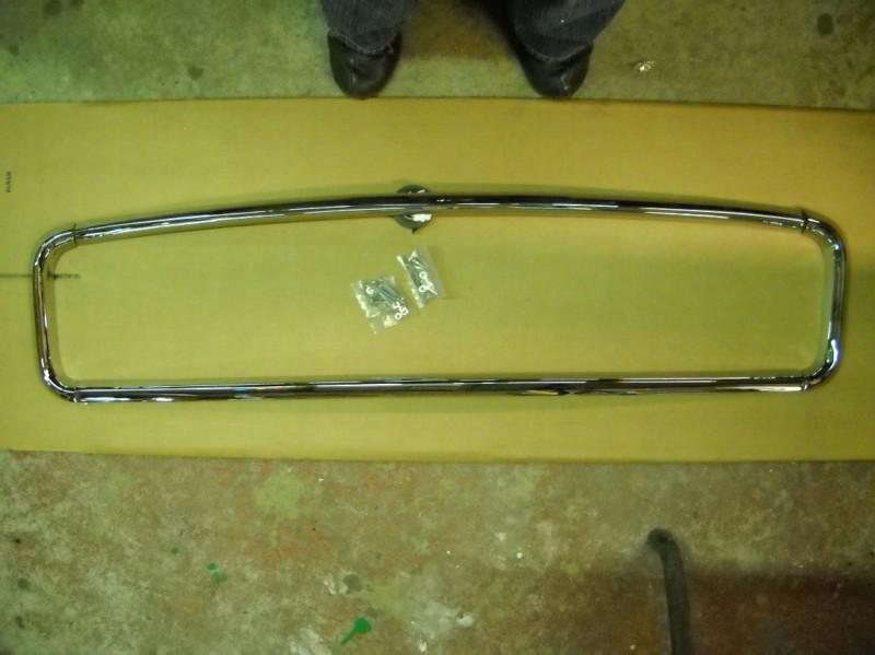 55 chevy chrome grill bar surrounds by gene smith free shipping  lower 48 states