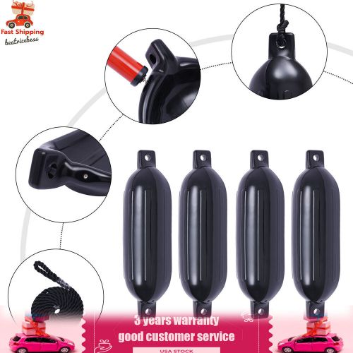 4 Pcs Boat Fenders PVC Yachts Canoes Dock Bumper Shield Protection 6.5" x 24", US $54.56, image 20