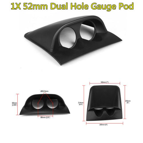 Universal Black ABS Plastic 2" 52mm Dual Hole Car Dash Gauge Pod Mount Holder, US $22.48, image 9