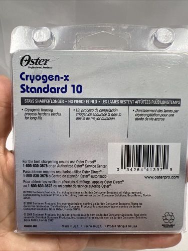 Oster Cryogen-x Standard 10 blade For Pets-Brand New-SHIPS N 24 HOURS, US $49.99, image 3