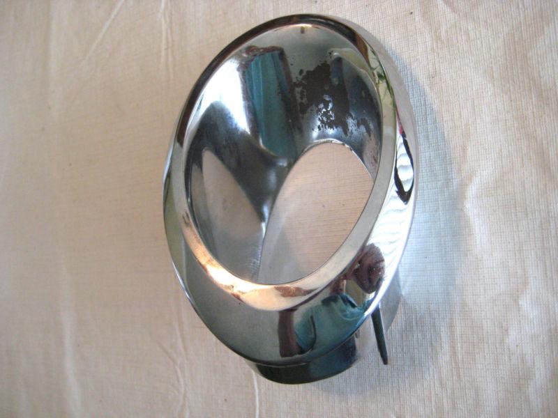 1966-1967 corvette nos right side exhaust bezel