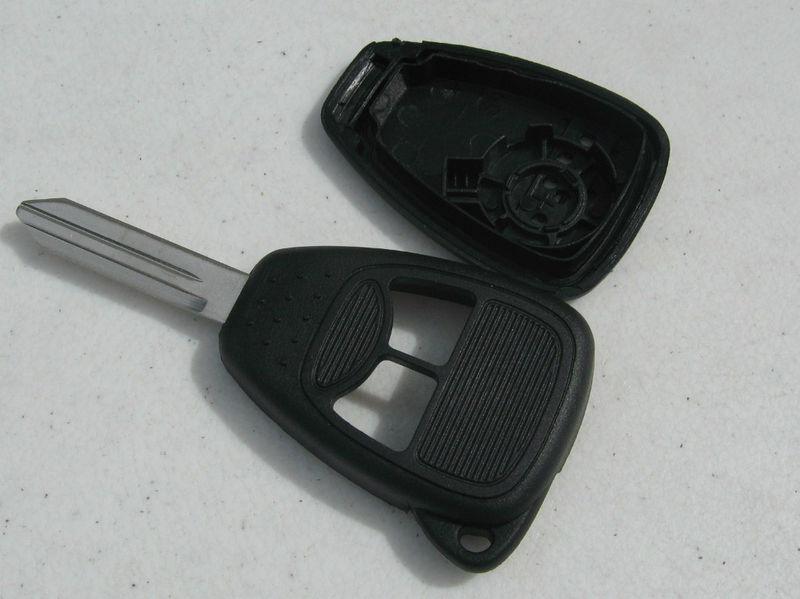 04 05 06 07 chrysler jeep dodge remote uncut key shell