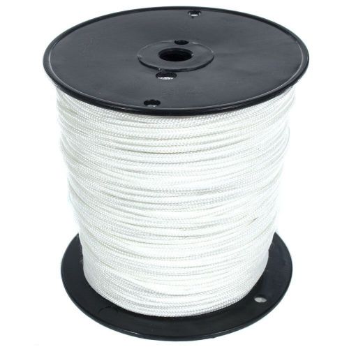 White Solid Braid Nylon Rope 1/8 Inch 50 Feet - Anchor Tow-Lines Boating Moor..., US $28.02, image 2