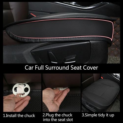 PU Leather Car Front Cover Cushion Seat Protector Half Full Surround Universal, US $13.99, image 3