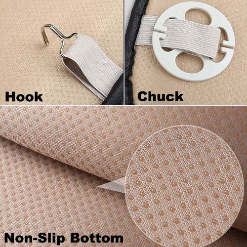 PU Leather Car Front Cover Cushion Seat Protector Half Full Surround Universal, US $13.99, image 9