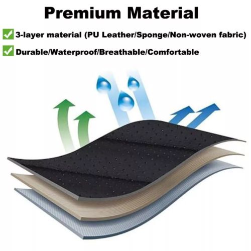 PU Leather Car Front Cover Cushion Seat Protector Half Full Surround Universal, US $13.99, image 21