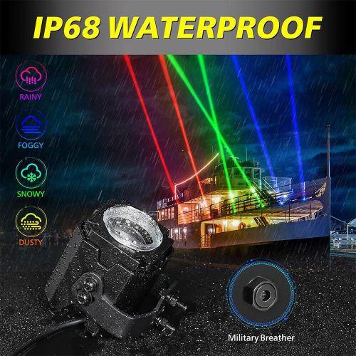 Pair rgbw laser led whip light whipless w/remote for honda talon 1000r 1000x atv