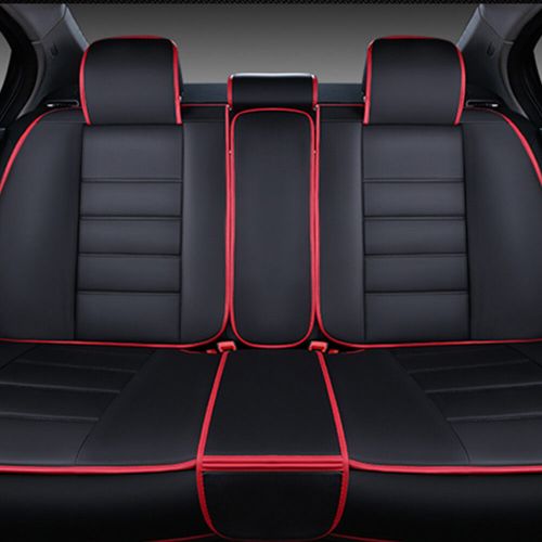 Universal Full Set Luxury 5 Seats PU Leather Front & Rear Car Seat Cover Cushion, US $71.02, image 10