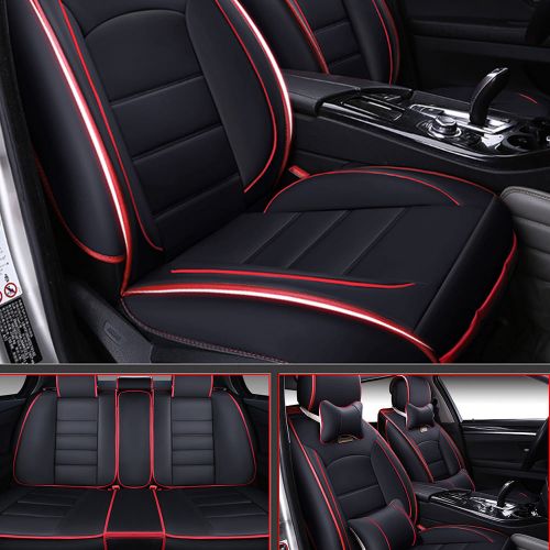 Universal Full Set Luxury 5 Seats PU Leather Front & Rear Car Seat Cover Cushion, US $71.02, image 11